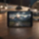 Illustration of accessing iCloud photos on a digital device