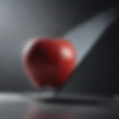 The Result of Effective Cleaning A pristine Apple laptop screen reflecting light