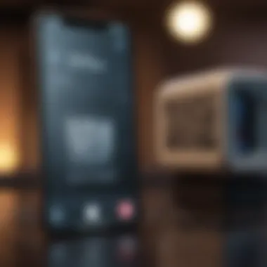 Customize QR Scanner Settings Smartphone displaying QR scanner settings on iPhone