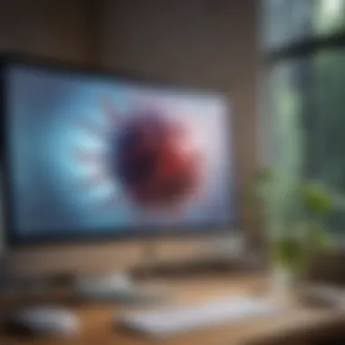 Real-Time Virus Detection on Mac Illustration showcasing real-time virus detection feature on Mac