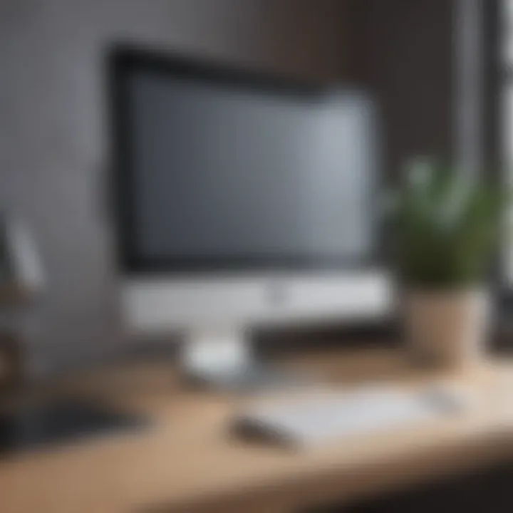 Refurbished iMac in sleek silver design