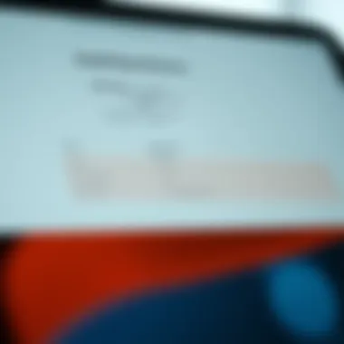 Detailed Specifications of the Latest Model Close-up of iPad Pro specifications displayed on the screen