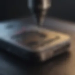 Repairing iPhone screen with precise tools