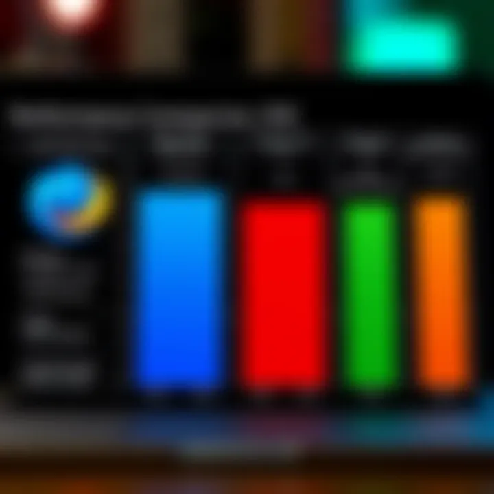 Comparative analysis chart of browser performance metrics