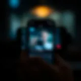 iPhone locked screen displaying video app