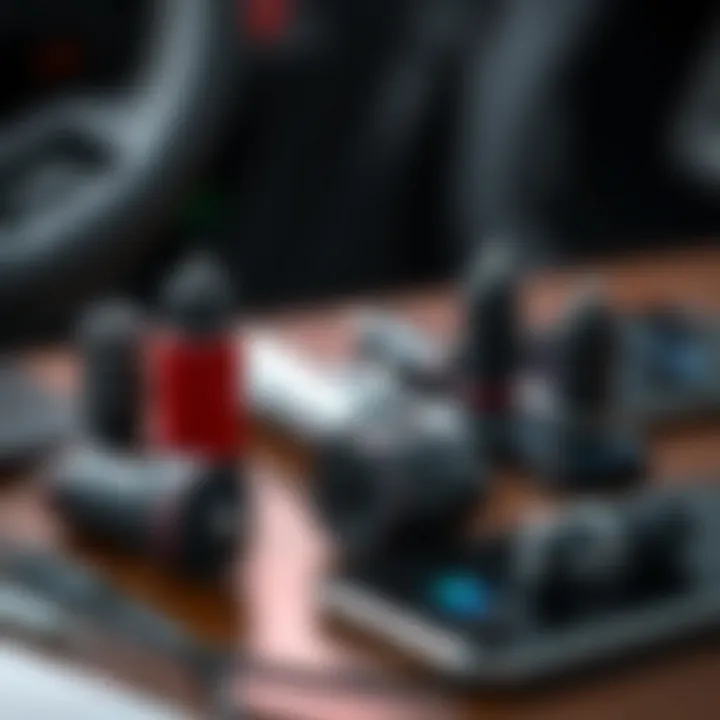 Variety of Car Chargers Available Close-up of various car chargers on a table