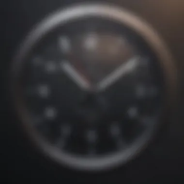 Elegant Clock Interface Layout Sleek clock interface design