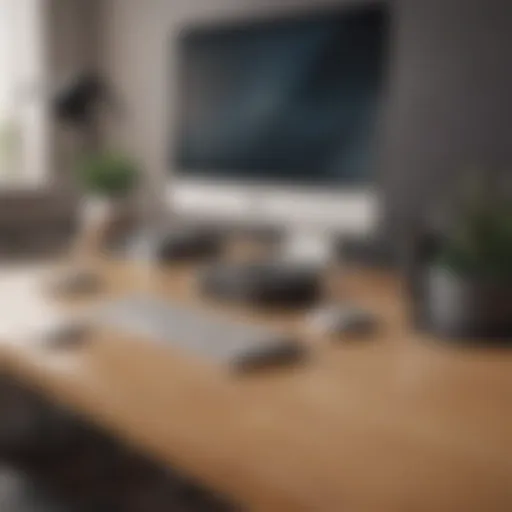 Sleek Desk Setup with Mac Mini Accessories