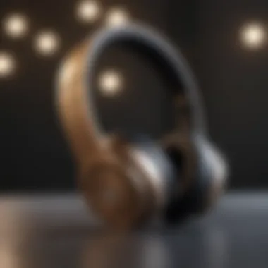 Close-up of Beats Solo Pro's sleek metallic finish