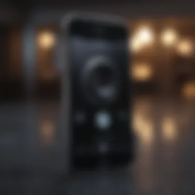 Sleek and modern iPhone camera remote design