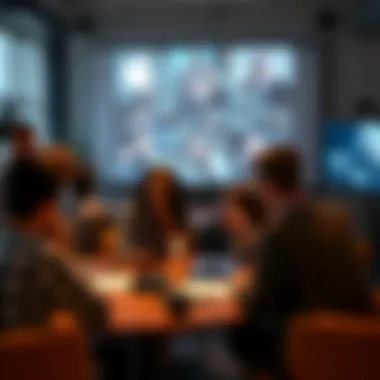 Creative minds brainstorming ideas for a new show