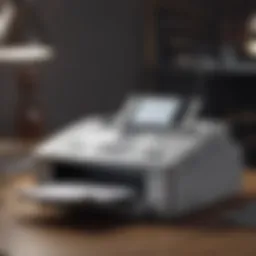 Smartphone with fax icon
