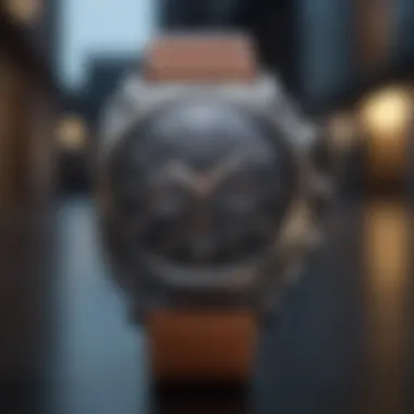 Elegance in Functionality Sophisticated Timepiece on Apple Device