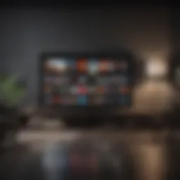 Apple TV interface showcasing live TV options