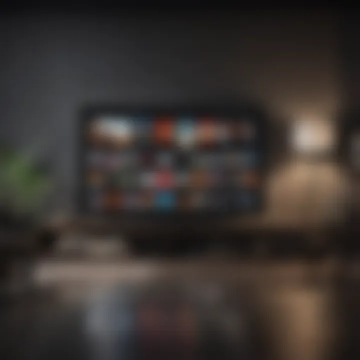 Apple TV interface showcasing live TV options