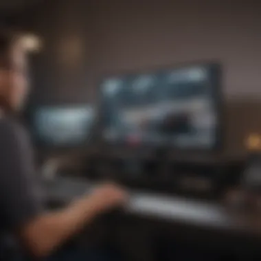 User navigating setup for live TV streaming