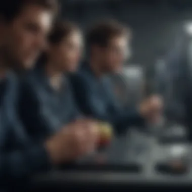 Tech Enthusiasts Analyzing Apple's Data Tech enthusiasts analyzing Apple's data