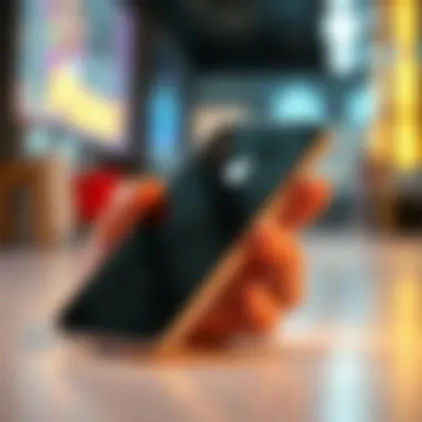 Elegant design of the iPhone showcasing its sleek aesthetics