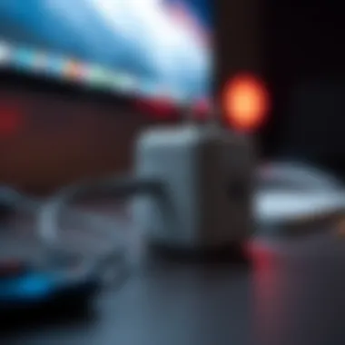 Optimal Usage Practices for the 61W Apple Charger Illustration of optimal usage practices for the 61W Apple charger.