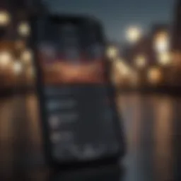 Showcasing the interface of a popular podcast app on iPhone