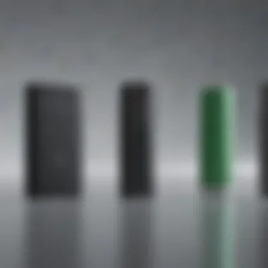 Battery Capacity Comparison Among Cases Comparison of different Apple charging cases highlighting battery capacity.