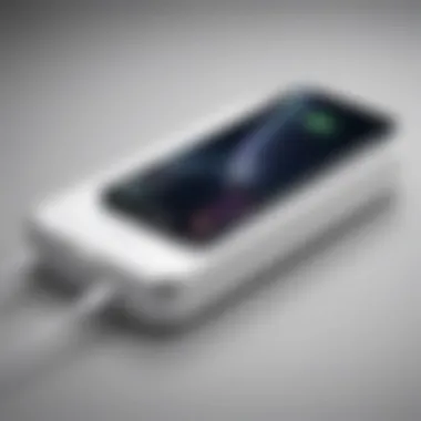 Sleek Design of Apple Charging Case A sleek Apple charging case showcasing its modern design and functionality.