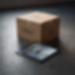 Sleek iPad with a delivery box