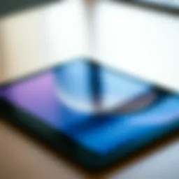 A sleek iPad showcasing its modern design