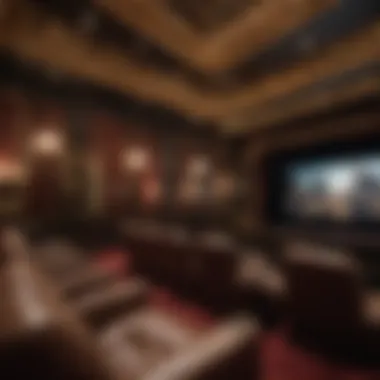 Opulent Theater Experience Sophisticated theater setting for Oscars viewing