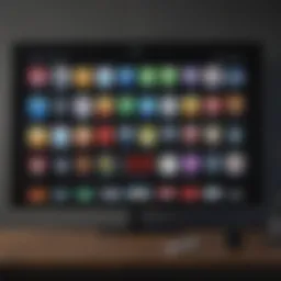Apple TV home screen showing various apps