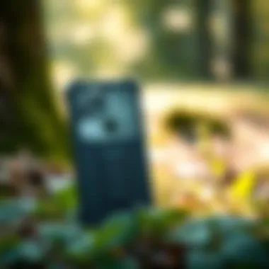 Eco-friendly UAG cover options displayed with nature