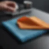 Cleaning cloth with microfiber technology