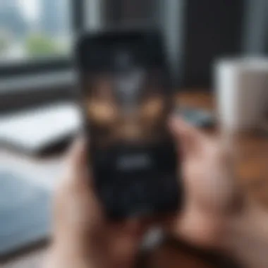 Innovative Productivity Solution Innovative productivity app on iPhone screen