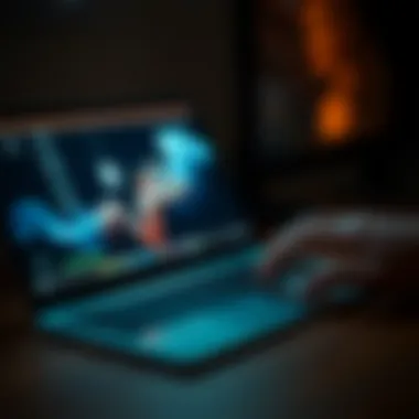 Integration with Apple Devices An ultra slim mechanical keyboard in use with an Apple device