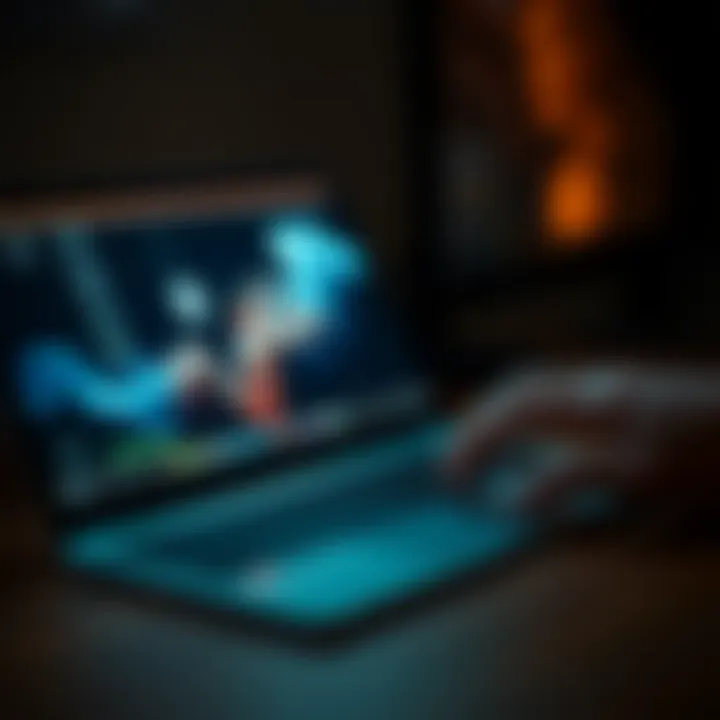 Integration with Apple Devices An ultra slim mechanical keyboard in use with an Apple device