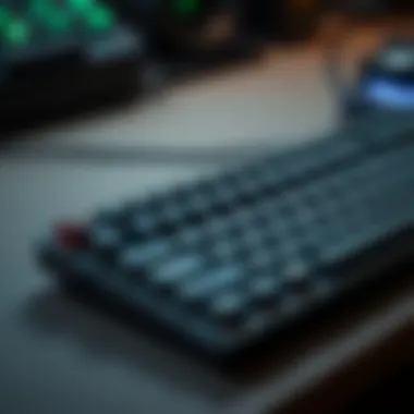 Elegant Design of Ultra Slim Mechanical Keyboards A sleek ultra slim mechanical keyboard showcasing its elegant design