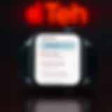 Detailed view of AppleCare plan options for Apple Watch