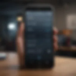 A close-up of a smartphone displaying AT&T's porting offer details.