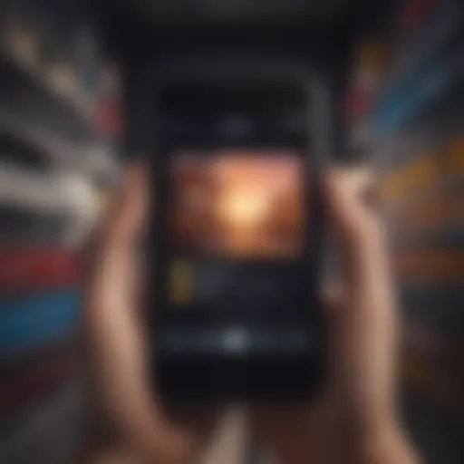 Conceptual representation of iPhone storage options