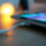 Overview of iPad Air charging ports