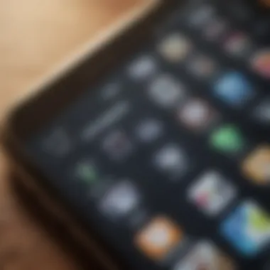 Exploring a Jailbroken iPhone Interface A close-up of an iPhone displaying a jailbroken interface with custom apps.