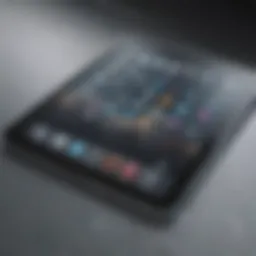 A close-up of a Mini iPad showcasing its sleek design and features