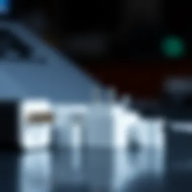 Different types of MacBook Pro plugs showcased side by side