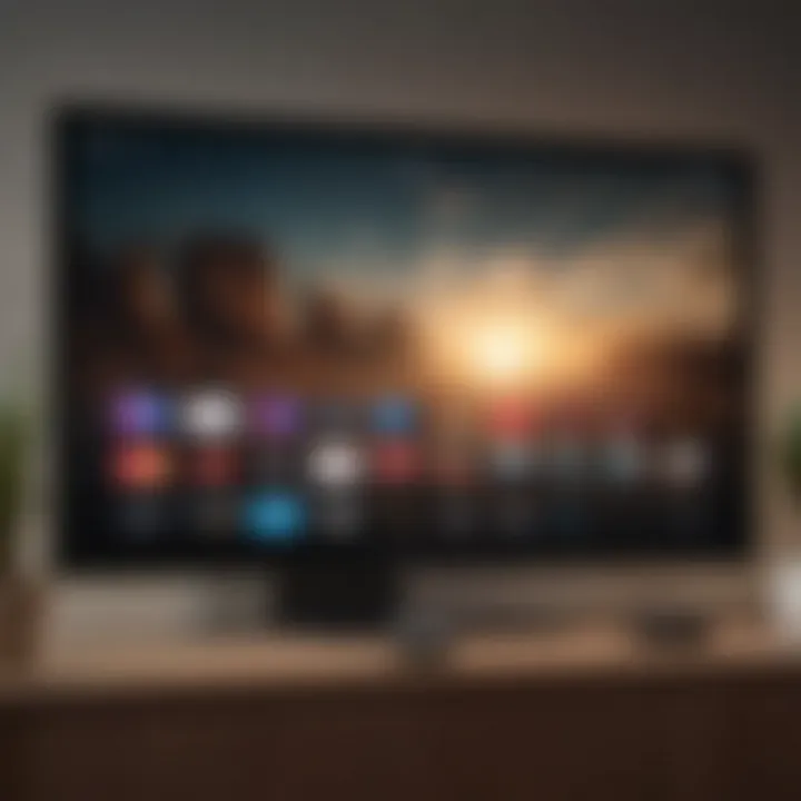 Subscription options for Paramount Plus highlighted on Apple TV interface