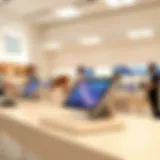 Sophisticated point-of-sale terminal at an Apple Store
