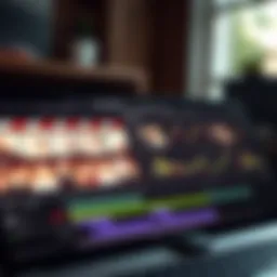 A detailed view of Final Cut Pro X interface showcasing its features