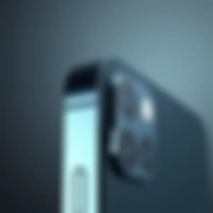 Ergonomic Design Features of iPhone 12 Mini Close-up of the Apple iPhone 12 Mini highlighting its ergonomic curves