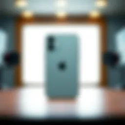 Front view of the Apple iPhone 12 Mini showcasing its compact design