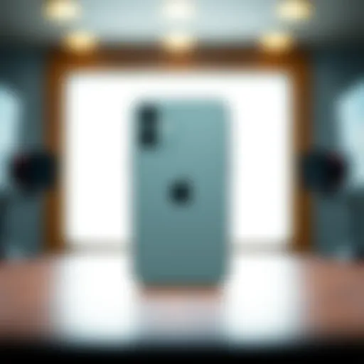 Front view of the Apple iPhone 12 Mini showcasing its compact design