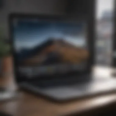Latest macOS User Interface User interface of the latest macOS version on a MacBook